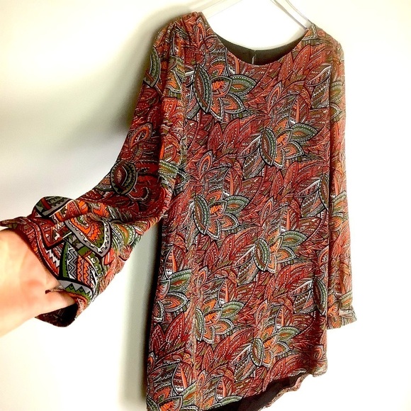 100% Silk Blouse Size 6 - Picture 2 of 13